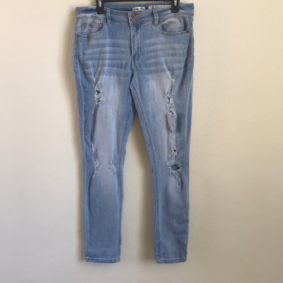 Indigo Rein Denim - Blue distressed/rip Jeans